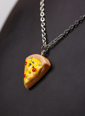 十字链男女披萨水果项链礼物儿童