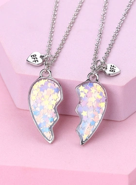 学生闺蜜儿童磁吸项链生日礼物