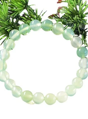 赠送手串精品苹果绿A级手链【宝石鉴定书天然天然】玛瑙