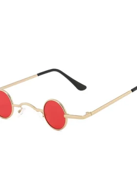 小框男女搞怪网红太阳镜小眼镜墨镜潮复古21迷你街拍嘻哈圆形