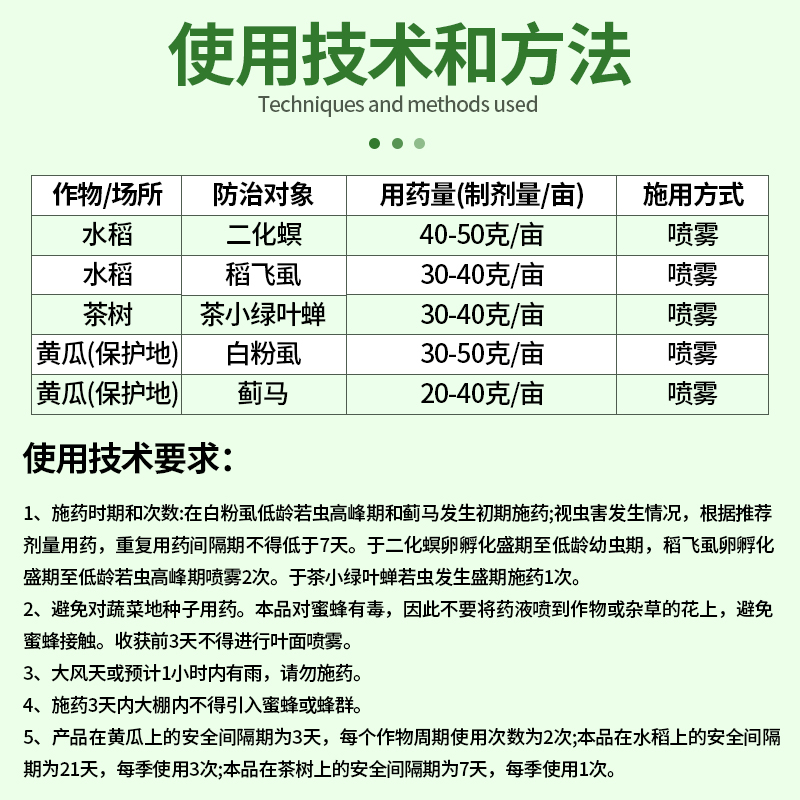 日本进口惠光武士20％呋虫胺呋虫咹绿叶蝉白粉虱蓟马稻飞虱杀虫剂