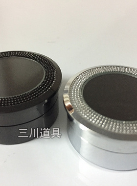 宝石裸钻盒合金圆形锆石展示盒