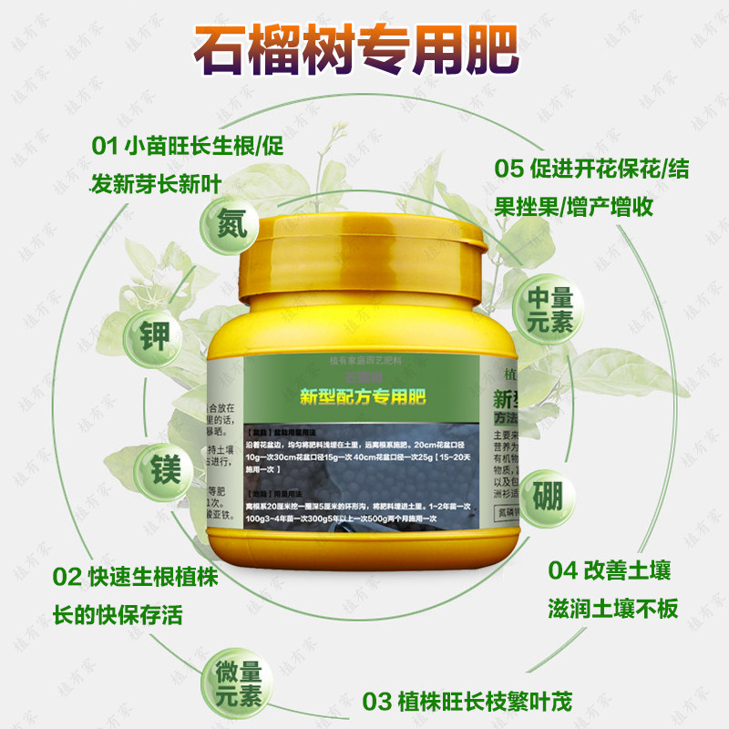 石榴树专用肥料庭院大树盆栽种树苗老桩盆景营养液土培水溶化肥料,淘宝优惠券,粉丝福利购,淘宝优惠卷