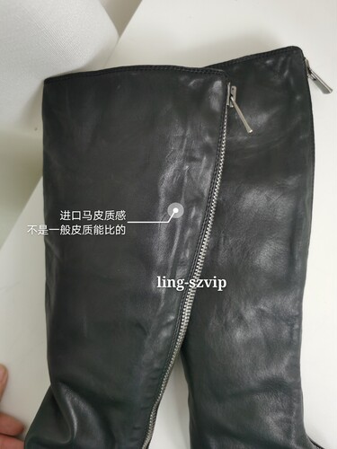 折扣清手工鞋guidi 7910z马皮长靴 后拉链水洗做旧马丁靴高筒 - 图2