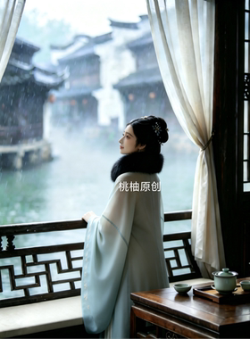 新中式黑色柔软皮草围脖女汉服配饰保暖毛绒围巾新品毛领冬季好物
