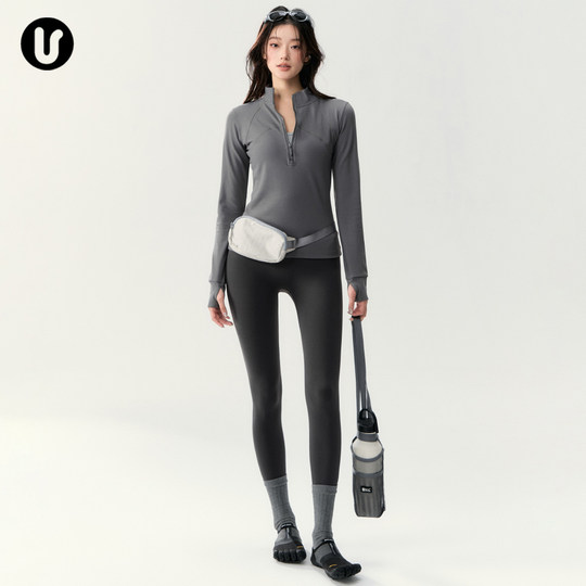 Umeko спортивный топ для похудения и фитнеса с длинными рукавами для бега