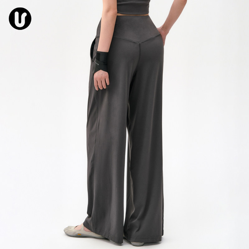 速干运动长裤女普拉提训练宽松休闲直筒瑜伽裤户外跑步健身阔腿裤,淘宝优惠券,粉丝福利购,淘宝优惠卷