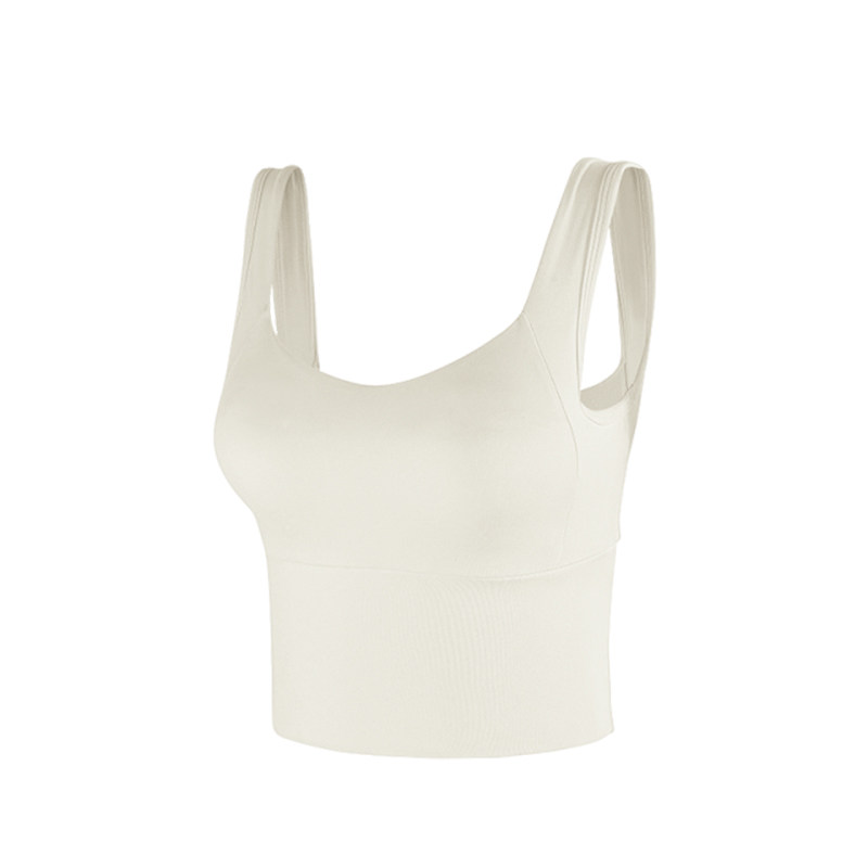 高强度运动内衣女新款带胸垫网球跑步防震健身文胸白色瑜伽服背心,淘宝优惠券,粉丝福利购,淘宝优惠卷