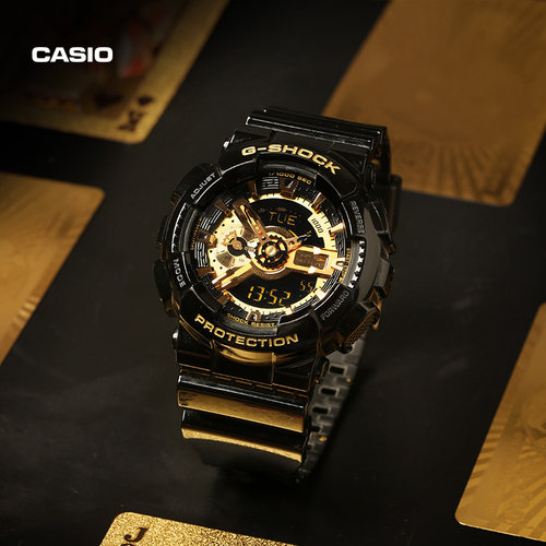 卡西欧旗舰店GA-110GB手表男学生初高中黑金官方官网正品gshock - 图3