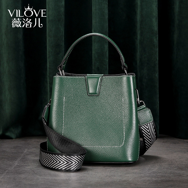 2020高级感新款潮真皮单肩流行包包 薇洛儿女士包袋