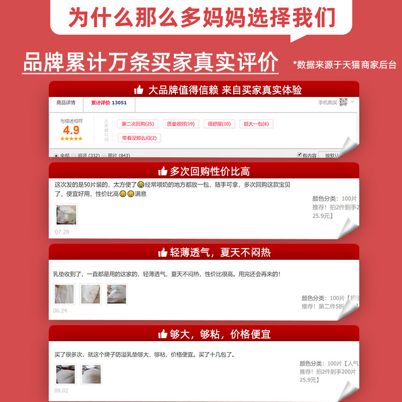 琳达妈咪一次性超薄春夏防溢乳垫 琳达妈咪恩孝防溢乳垫