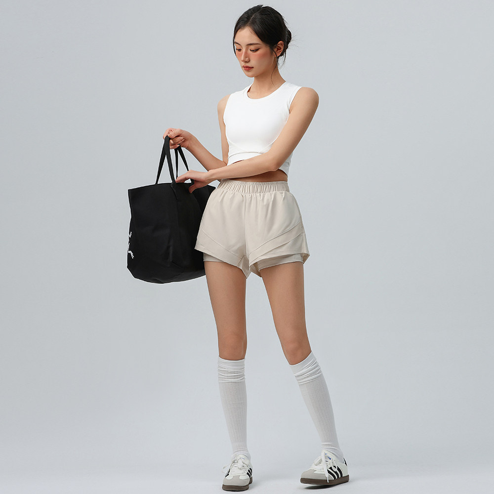 运动短裤女防走光高腰宽松专业跑步网球瑜伽健身骑行裤三分短裤夏,淘宝优惠券,粉丝福利购,淘宝优惠卷