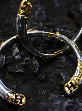 鎏金手镯银饰小众轻奢精致可定制