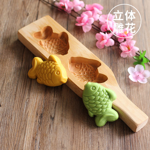 木质冰皮月饼模具