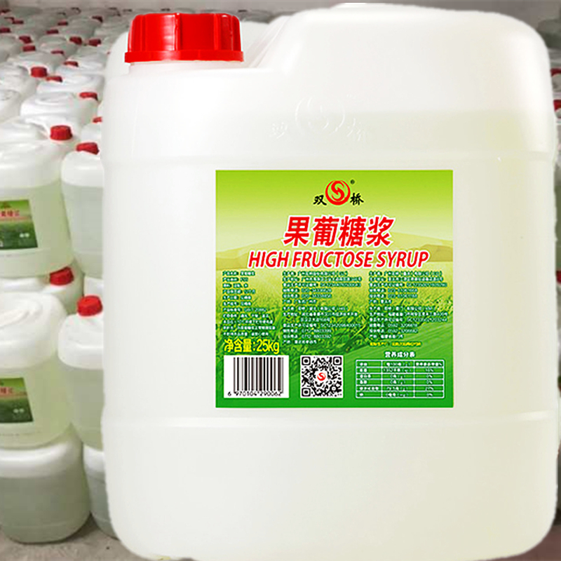 双桥F60果糖奶茶专用果葡糖浆25kg贡茶皇茶原味大桶商用F55包邮-图0