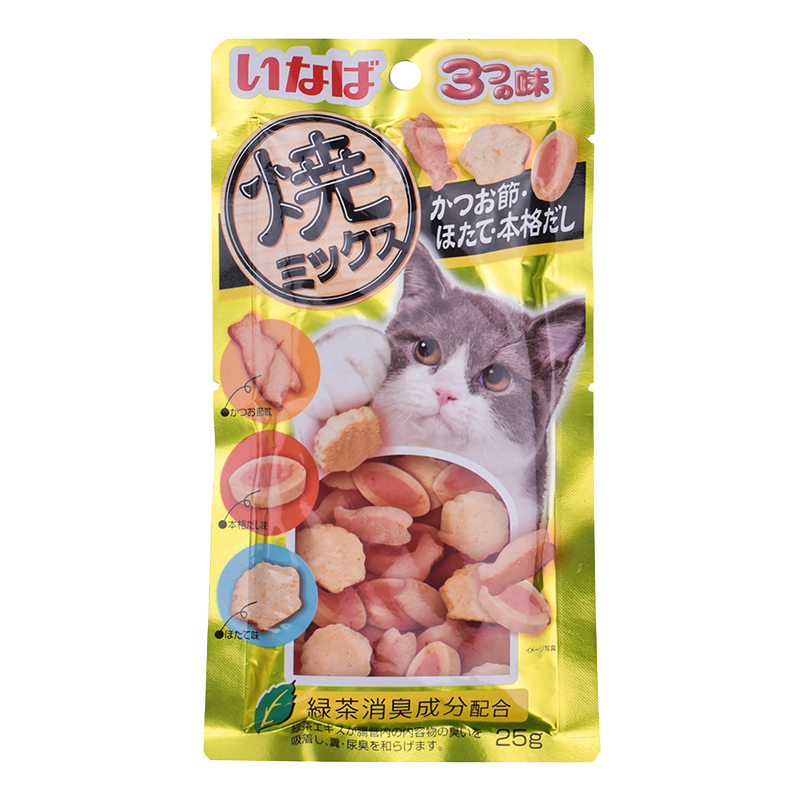 伊纳宝猫零食多口味烤海鲜25g 奖励训练零食健康挑嘴新鲜美味鱼干 - 图3