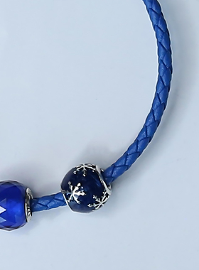 pandora/潘多拉银饰手链手环潘多拉散珠穿孔珠配件生日礼物送礼