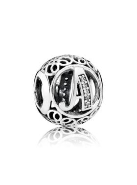 潘多拉字母串珠925银饰品