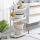Thickened waterproof bathroom washbasin bucket laundry detergent rack