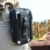 Tactical waist bag, military fan, outdoor sports mobile phone bag, storage bag, mountaineering, cycling, running, waterproof and wear-resistant hanging bag