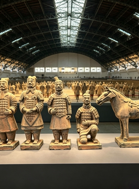 秦始皇兵马俑摆件纪念品西安文创旅游陕西中国特色礼物送老外陶俑