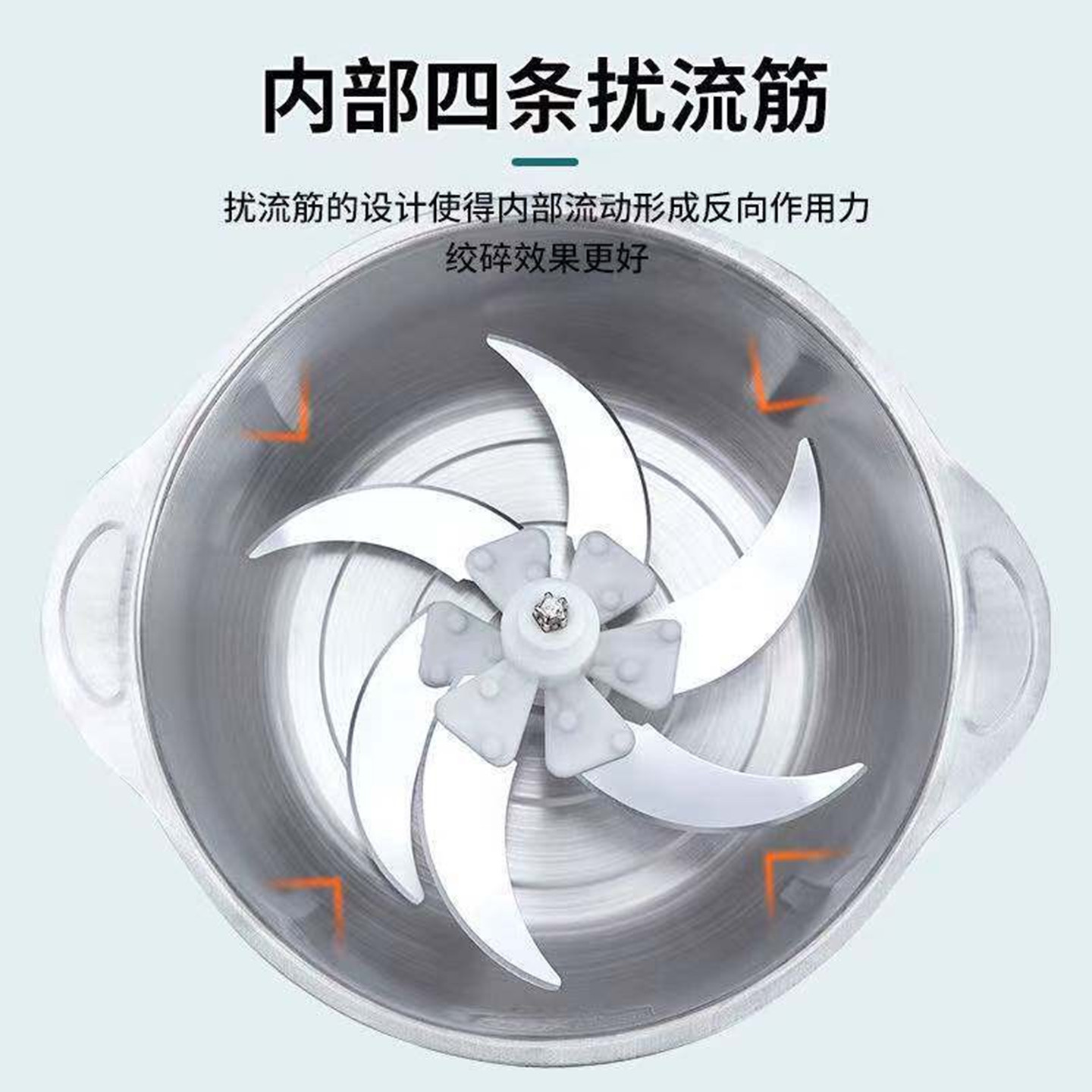 5L6叶刀大容量电动绞肉机家用不锈钢多功能搅馅搅辣椒搅蒜和面机