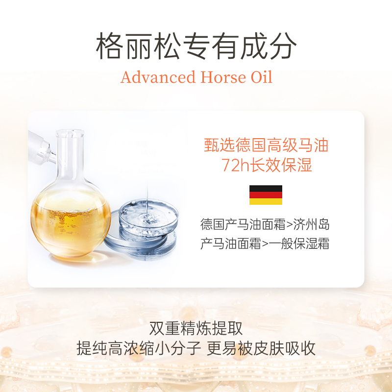 【Official Authentic】Korean Grisong Nine Cloud Horse Oil Cream, Horse Oil Ointment, Anti-Dryness, Anti-Wrinkle Moisturizer