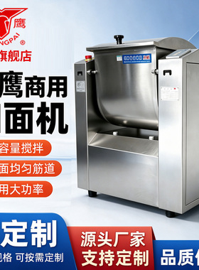山东银鹰全自动和面机商用30 50 100公斤全钢卧式揉面机2026新款