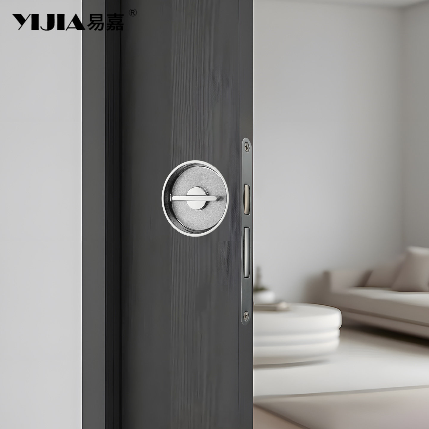 圆形口袋门锁家用阳台厨房移门锁推拉门专用锁木门框嵌入式趟门锁,淘宝优惠券,粉丝福利购,淘宝优惠卷