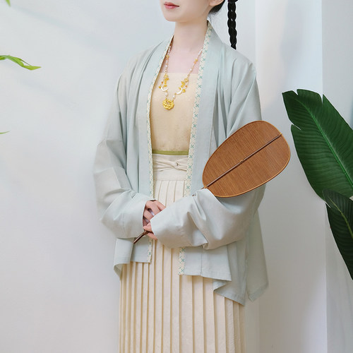 华序九章宋制飞机袖夏季薄款原创汉服女对襟短衫现货日常非古装-图3
