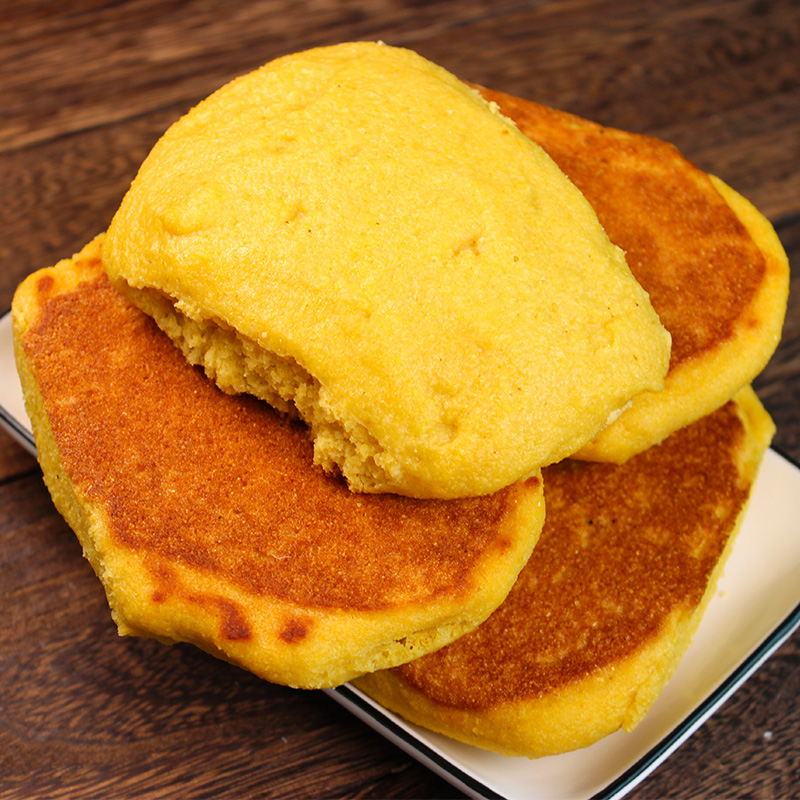 东北窝窝头纯玉米面手工大饼子粗粮大馒头原味饼子早餐面食-图2