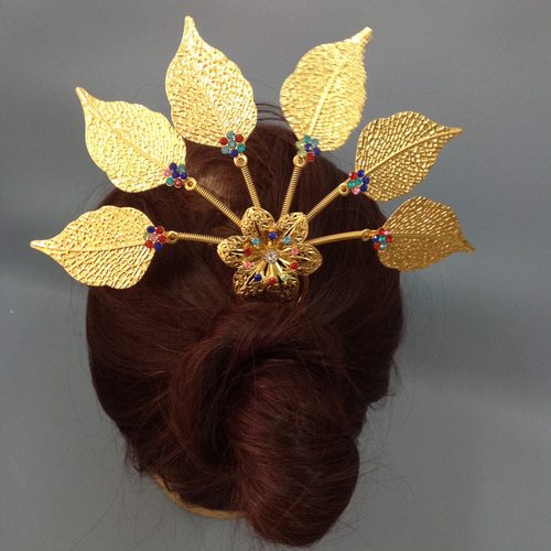 超闪水钻发梳插梳盘发器卡子水钻发饰韩版头花发夹头成人女士配饰 - 图0