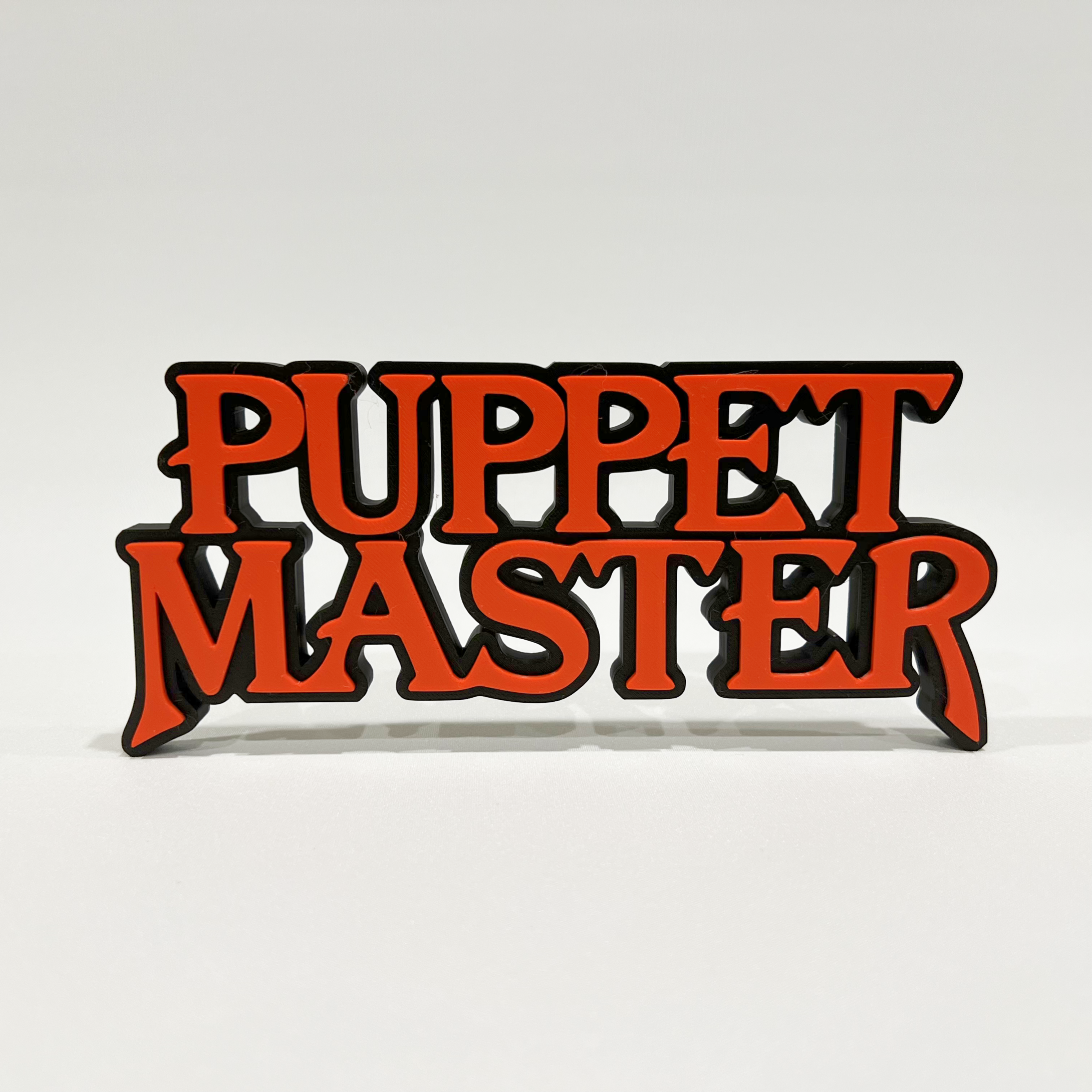 Puppet Master字体立牌木偶大师游戏周边3D打印logo创意模型漫威 - 图0