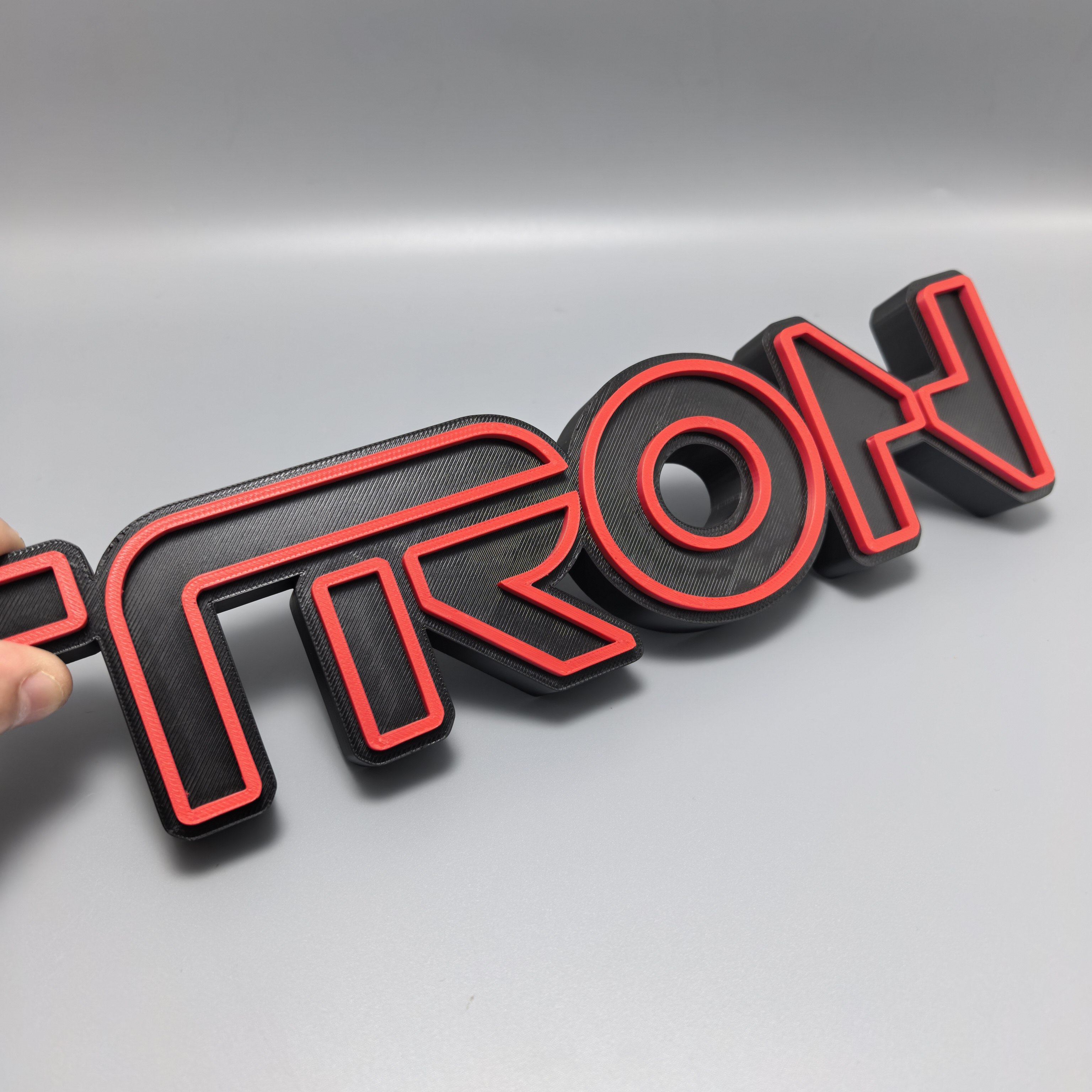 波场TRON标志立牌摆件logo招牌子3D打印创意字模型墙桌面布置装饰,淘宝优惠券,粉丝福利购,淘宝优惠卷