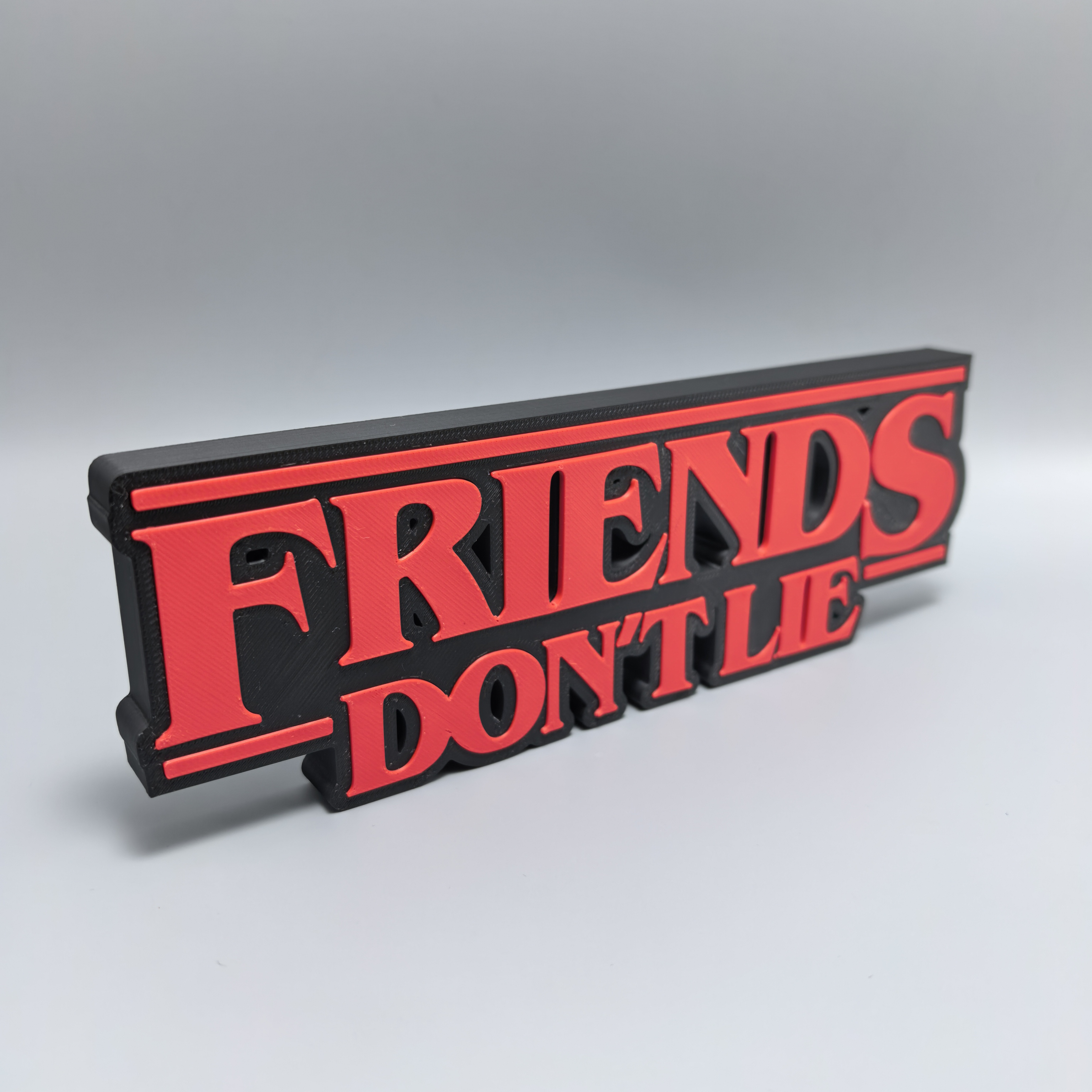 怪奇物语标志立牌美剧周边摆件3D打印LOGO字模型朋友之间从不说谎 - 图0