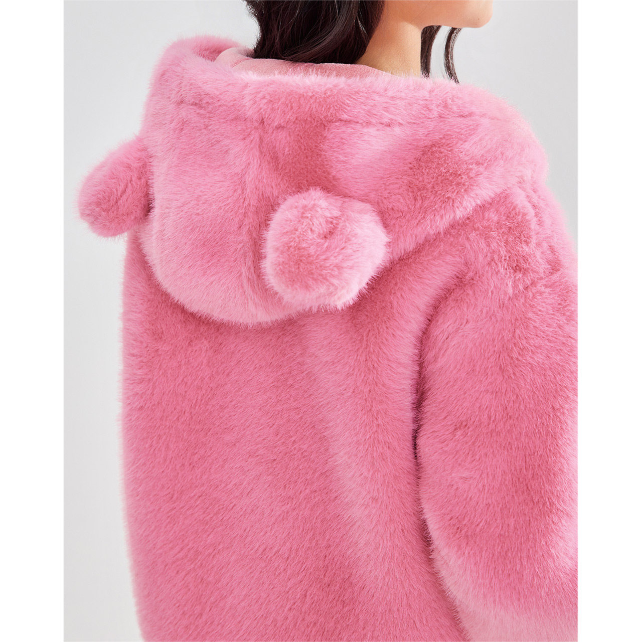 MINIIEF【爱依服童装】2025冬季新款法式甜美洋气女童毛绒外套,淘宝优惠券,粉丝福利购,淘宝优惠卷