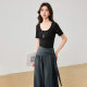 ເສື້ອຜ້າ Aiyi 2026 ພາກຮຽນ spring ແລະ summer commuting temperament intellectual casual trendy fashion trendy waist ສູງ slim trousers ເທິງແລະຕ່ໍາ.