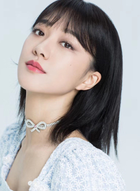 c.lp.y蝴蝶结粉钻程潇毛晓彤项圈