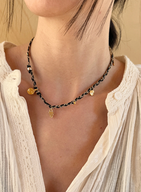 LAZY CIRCLES幸运编绳项链女好事花生新年礼物