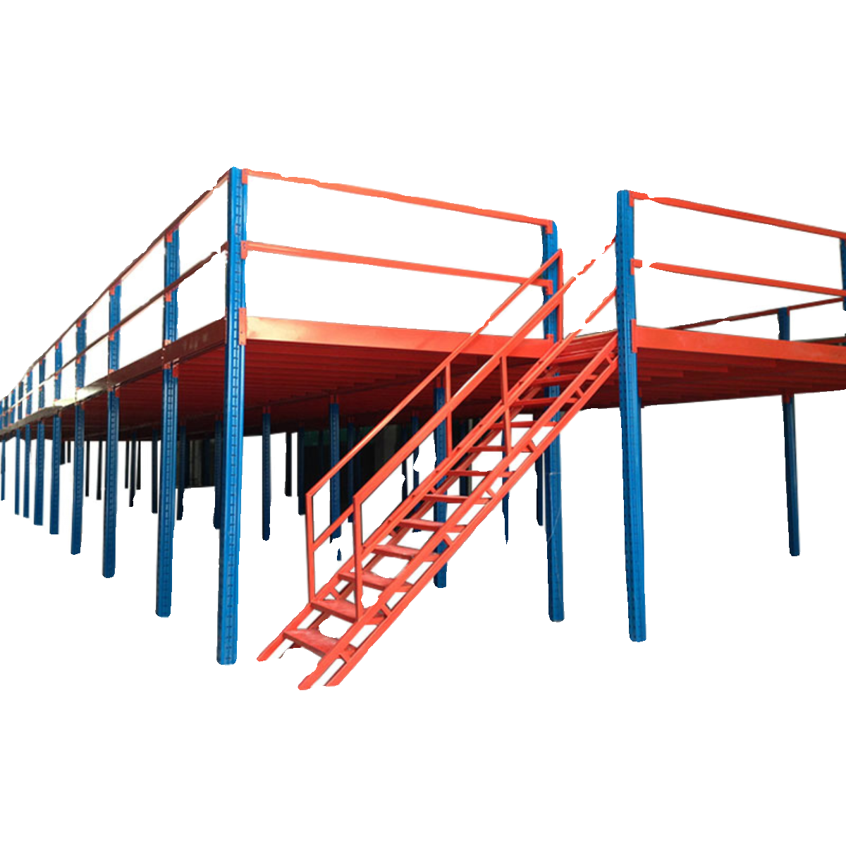 厂家定制搭建大型阁楼平台工字钢仓库厂房重型二层钢结构仓储货架 - 图3