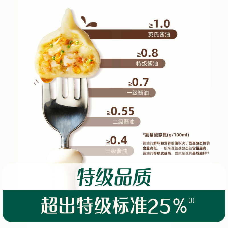英氏有机酱油特级核桃酱油 无添加儿童拌饭料减盐 送宝宝辅食食谱