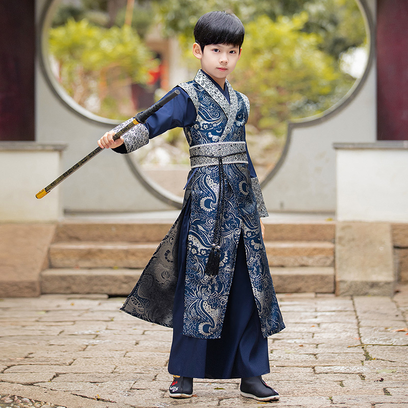 男童汉服春秋中国风古风男儿童春装 洛芳菲汉服