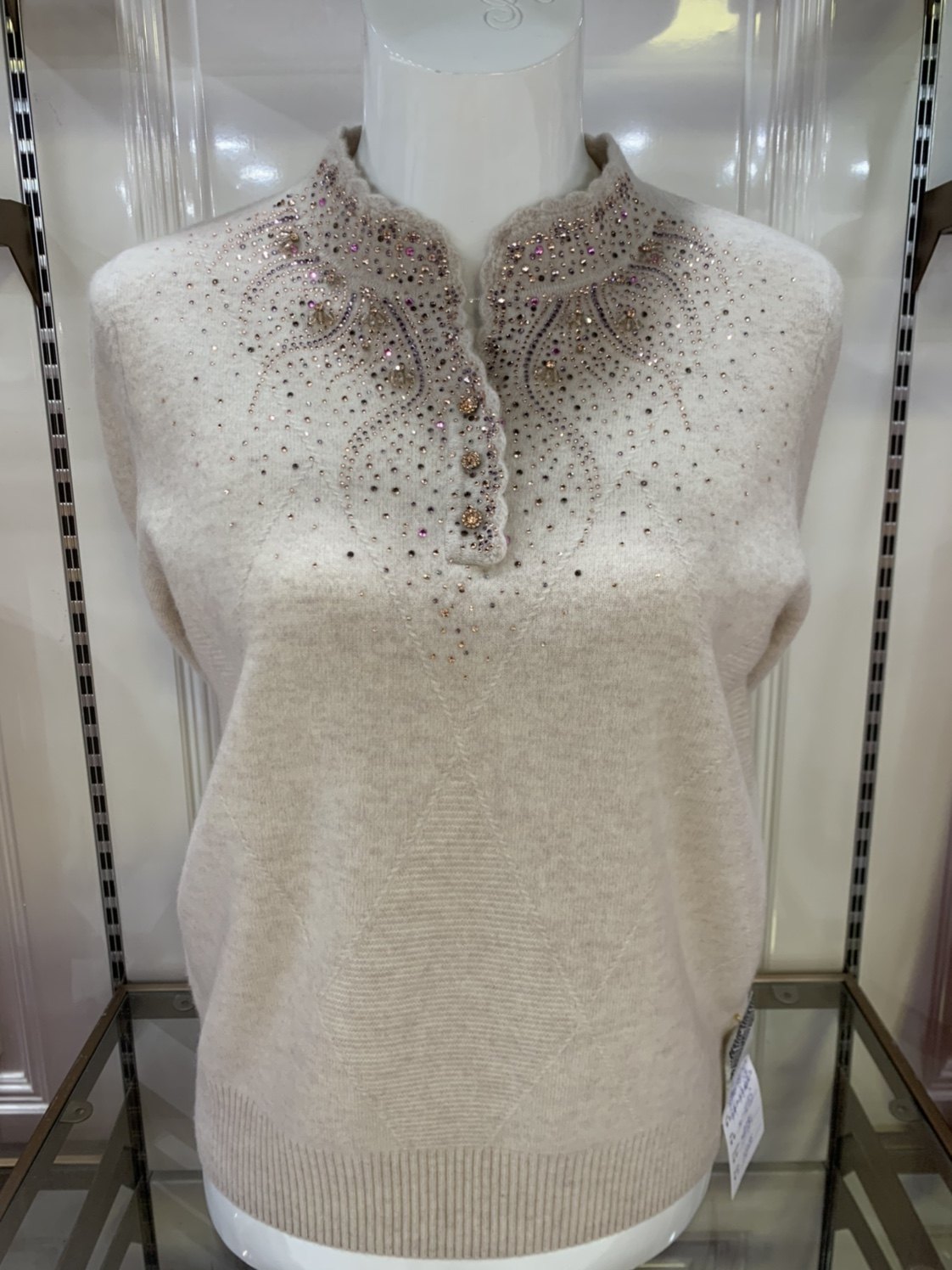 专柜款高端中秋节送礼佳品女士V领百搭套头中老年宽松大码毛衣,淘宝优惠券,粉丝福利购,淘宝优惠卷