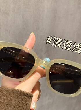 橄榄绿猫眼墨镜女款2025新款高级感偏光防紫外线太阳眼镜可配近视