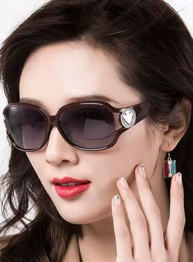 太阳镜女2025年新款防紫外线圆脸开车墨镜高级感司机专用偏光眼镜