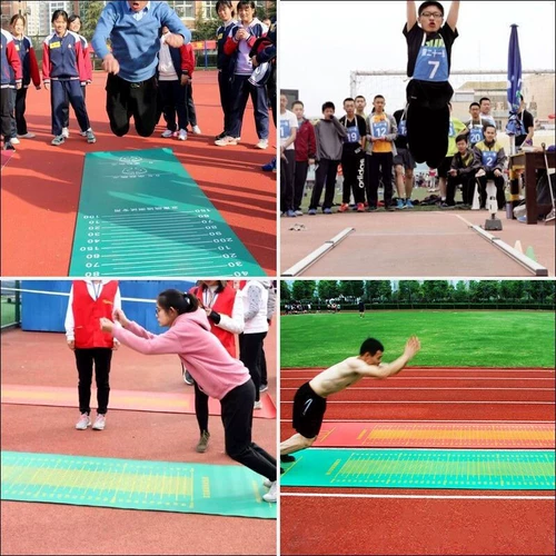 Вступительный экзамен в среднюю школу, тест на прыжки в длину стоя, специальный коврик, спортивное оборудование, противоскользящий коврик для дома, коврик для артефактов, напольный коврик для тренировок