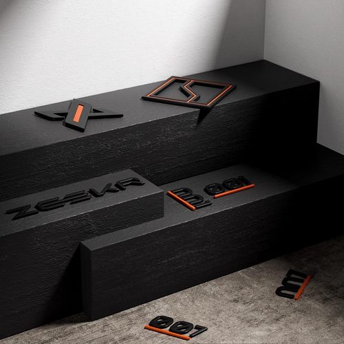 适用极氪001/9X/X/007GT/7X/009车标贴暴富下班搞笑FR黑化车尾标 - 图0