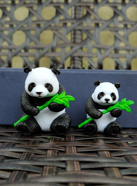 小熊猫摆件树脂创意旅游纪念品
