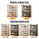 Kitchen rack floor-standing multi-layer microwave oven cabinet dishes condiments multi-functional storage rack