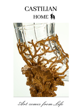 水晶丰收号角装饰摆件家用送礼